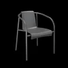 - NAMI Dining chair with armrest - Dark grey^Houe Hot