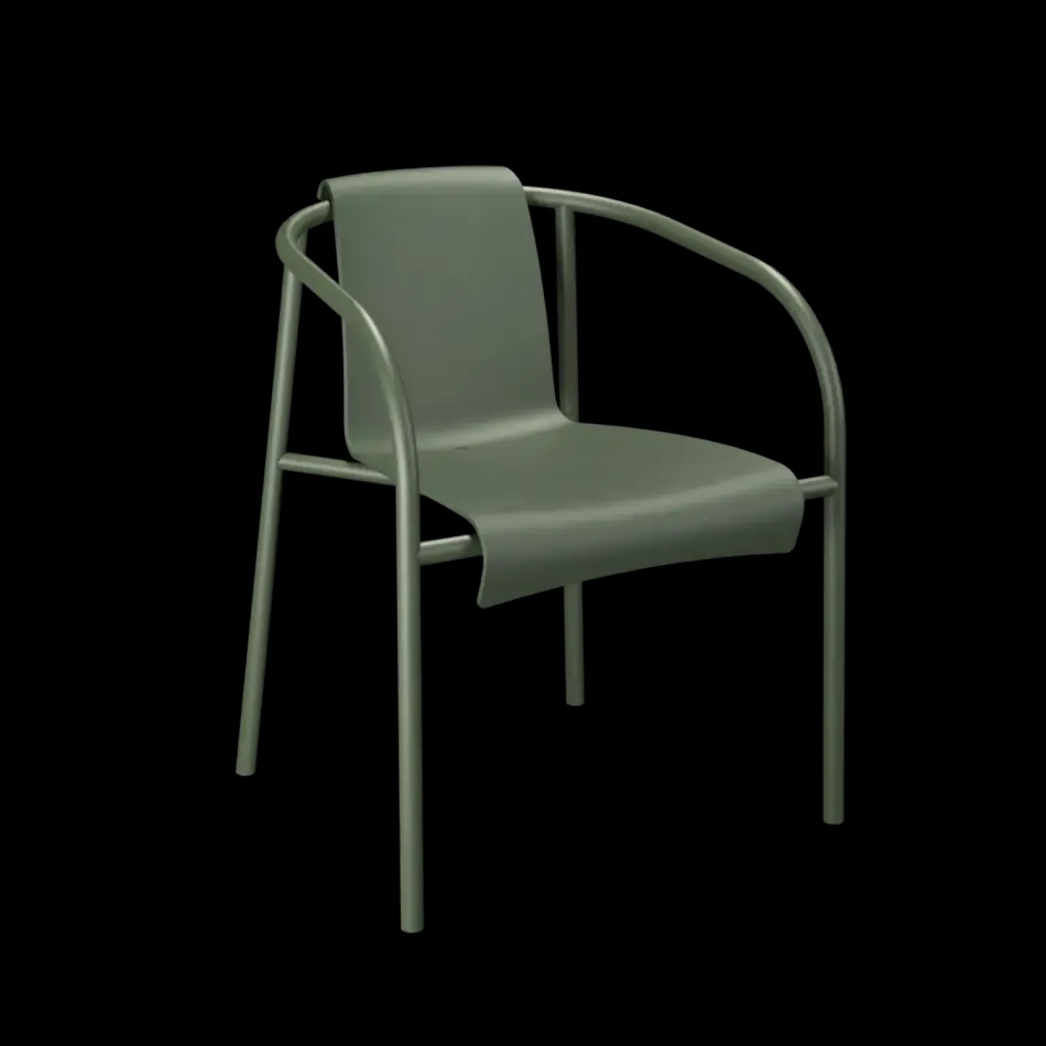 - NAMI Dining chair with armrest - Olive green*Houe