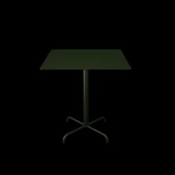 - PICO Café table with 4 star base, 700x700mm - Oliven Grøn^Houe New