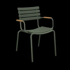 - ReCLIPS Dining chair - Olive green. Armrest*Houe Hot