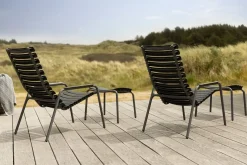 - ReCLIPS Lounge chair - Sky blue. Armrest i bambus^Houe Clearance