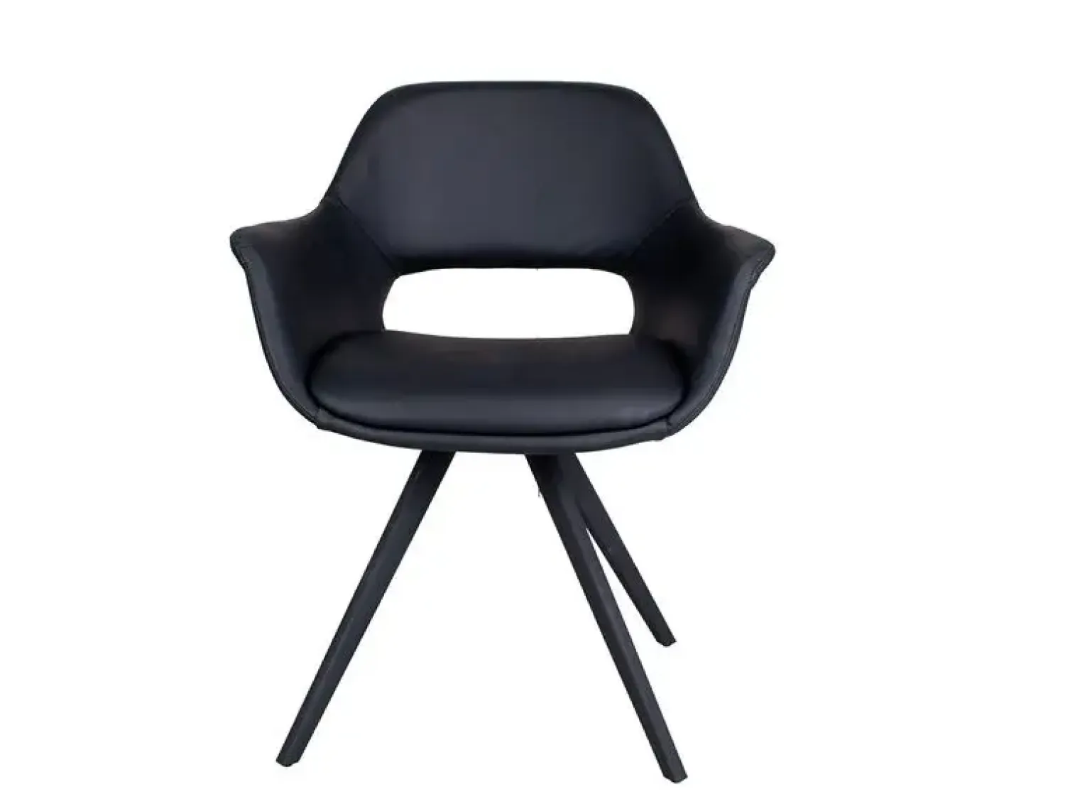 - Fenja spisebordstol i sort læder^House Of Sander Outlet