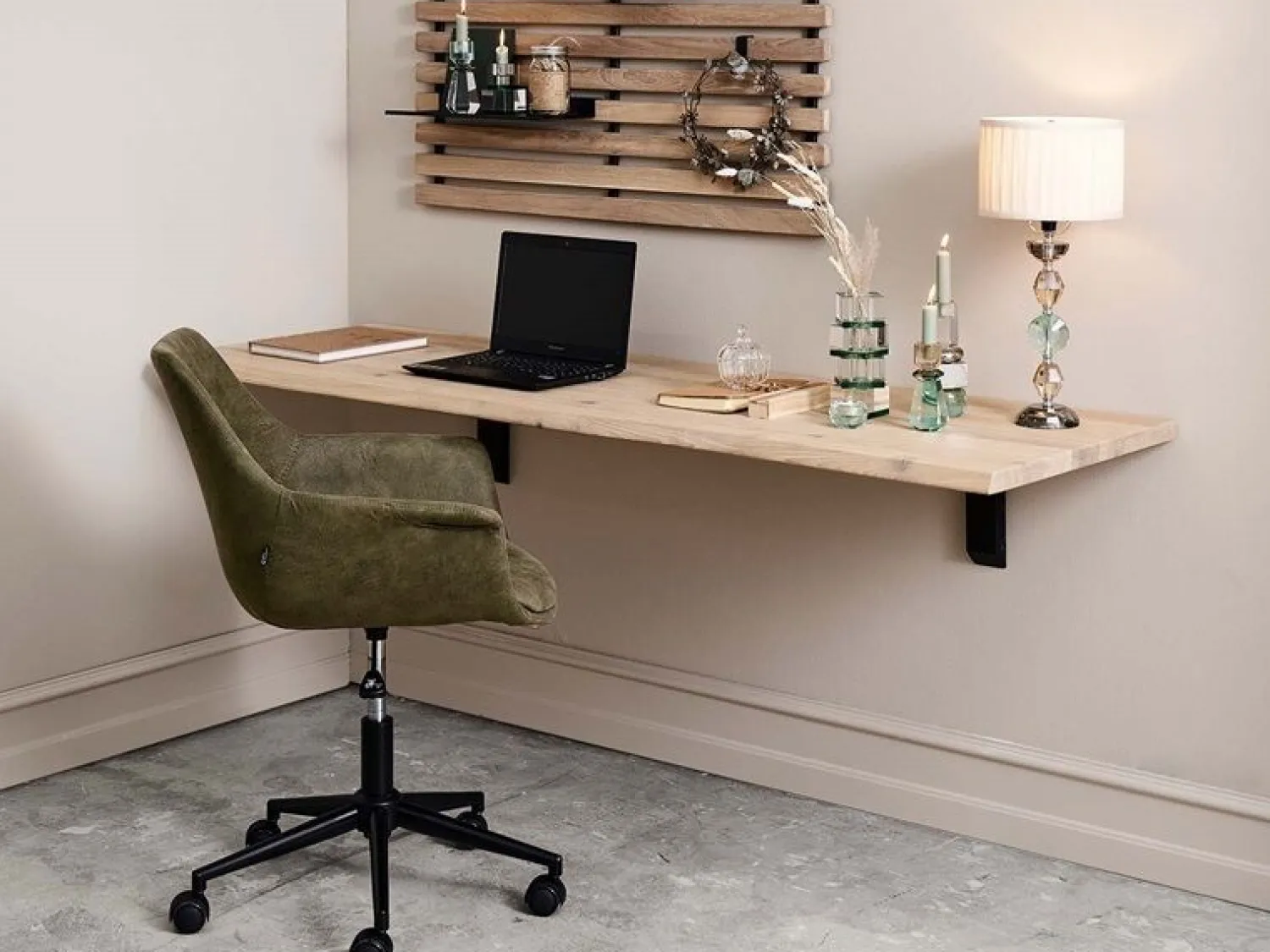 - York skrivebordsplade 55x180cm, Natur - FSC^House Of Sander Best