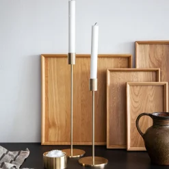 - High Light lysestage - Messing - Højde 28 cm*Hove Home Outlet