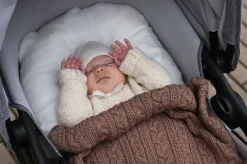 - Tæppe - Knitted Merino Wool Blanket - Lys Grå^Jack o Juno Sale