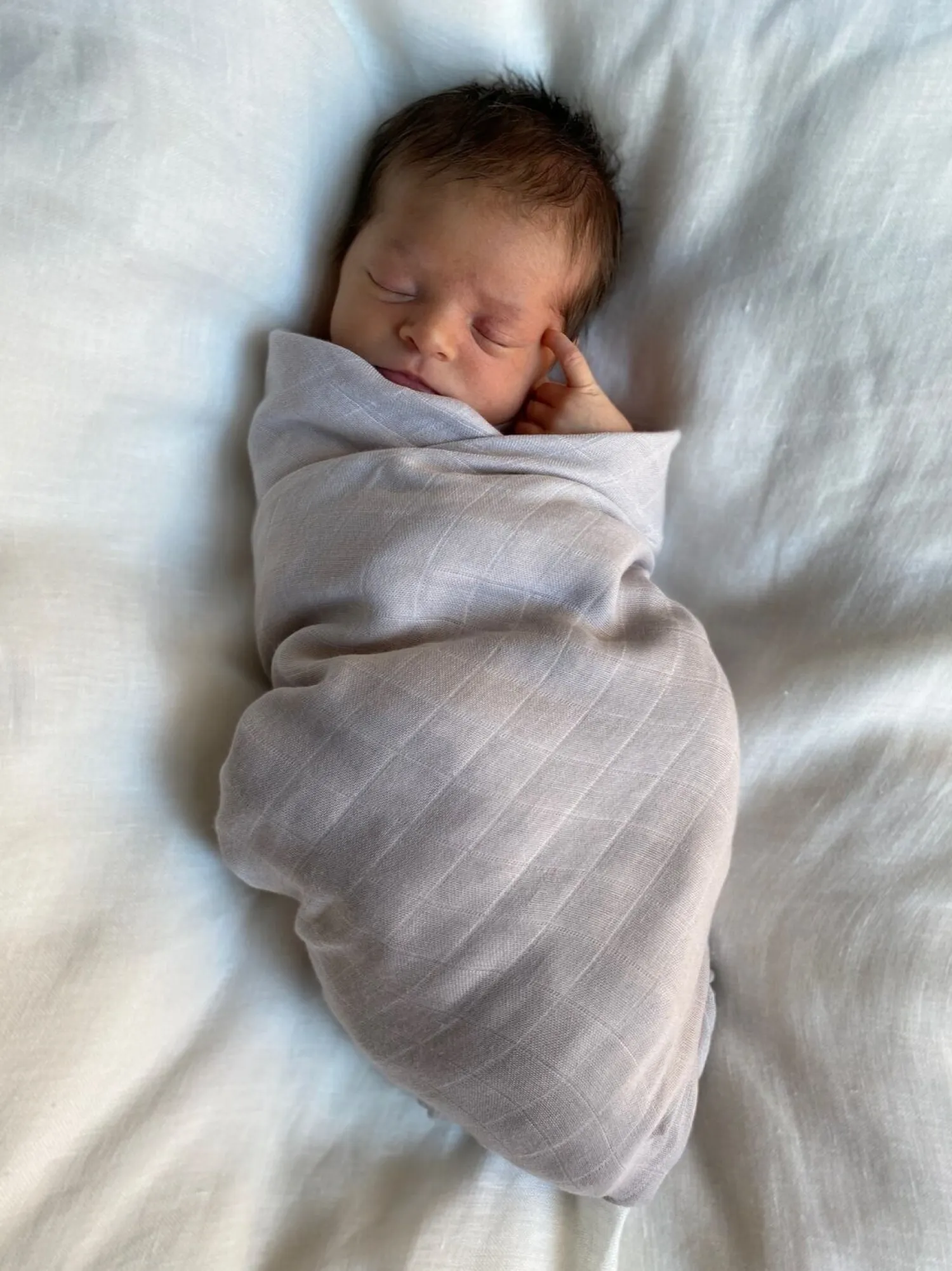 - Tæppe/klud - Pom Pom Muslin Blankets (2-pack) - Hvid/Støvet Grå^Jack o Juno Best