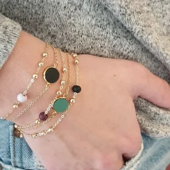 - Armbånd - Optativ - dusty jade vedhæng^Jewelry by Grundled Best