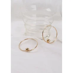 - Alba Hoops - Øreringe - Guld*JUKSEREI Discount