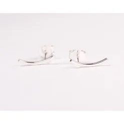 - Curved ørestik - Sølv^JUKSEREI Sale