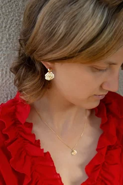 - Halskæde - Rose - Guld*JUKSEREI New