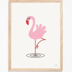- Plakat med flamingo - 50x70 cm.*KAI Copenhagen Sale