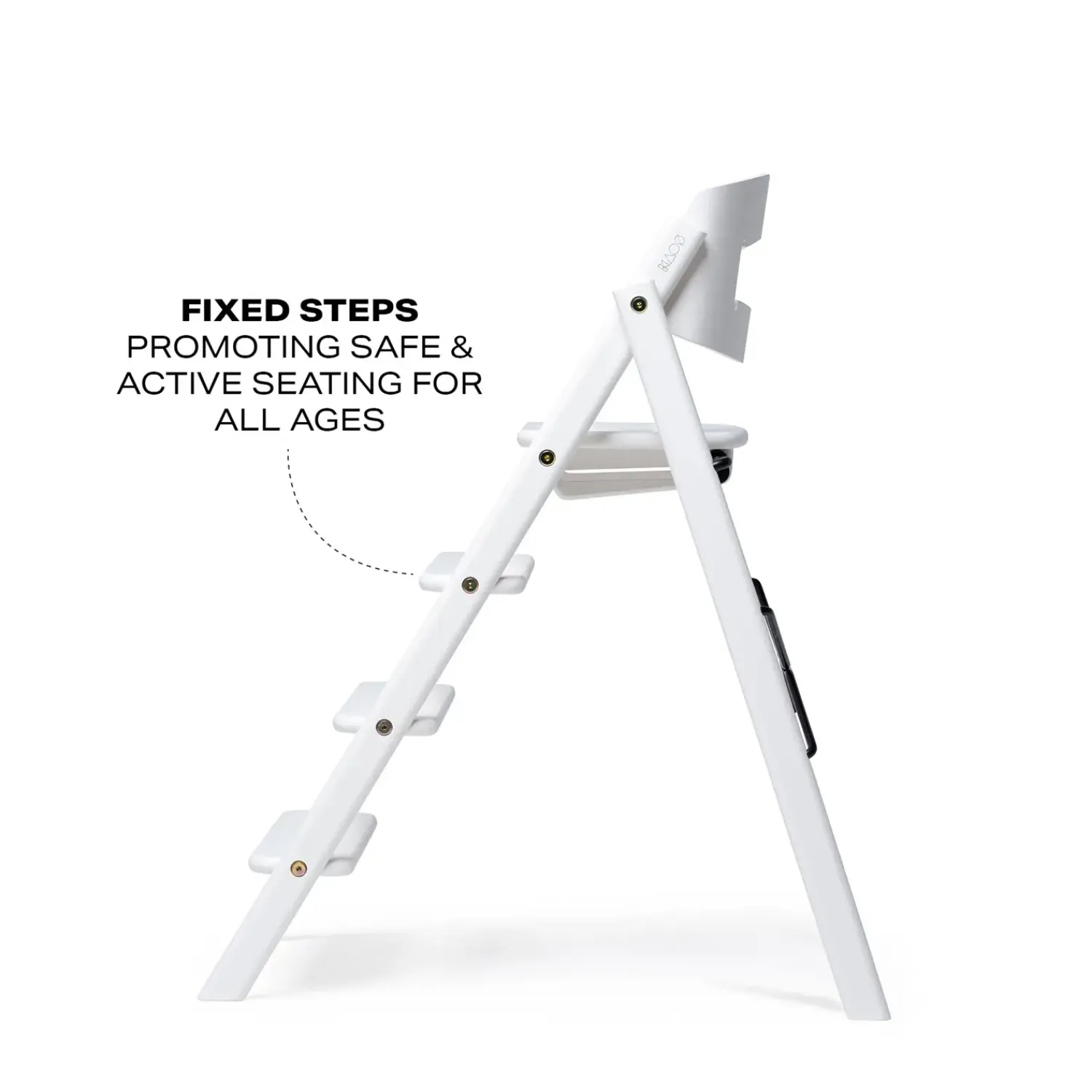 - Højstol - KLAPP® - Sammenklappelig - Hvid Bøg^KAOS New