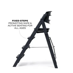 - Højstol - ReKLAPP® - Sammenklappelig - Recycled plastic Sort^KAOS Best