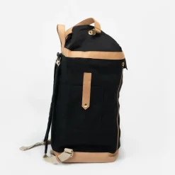 - Rygsæk, Weekend bag - 40 Liter - 28x50x28 cm - Sort med læder^KAOS Best