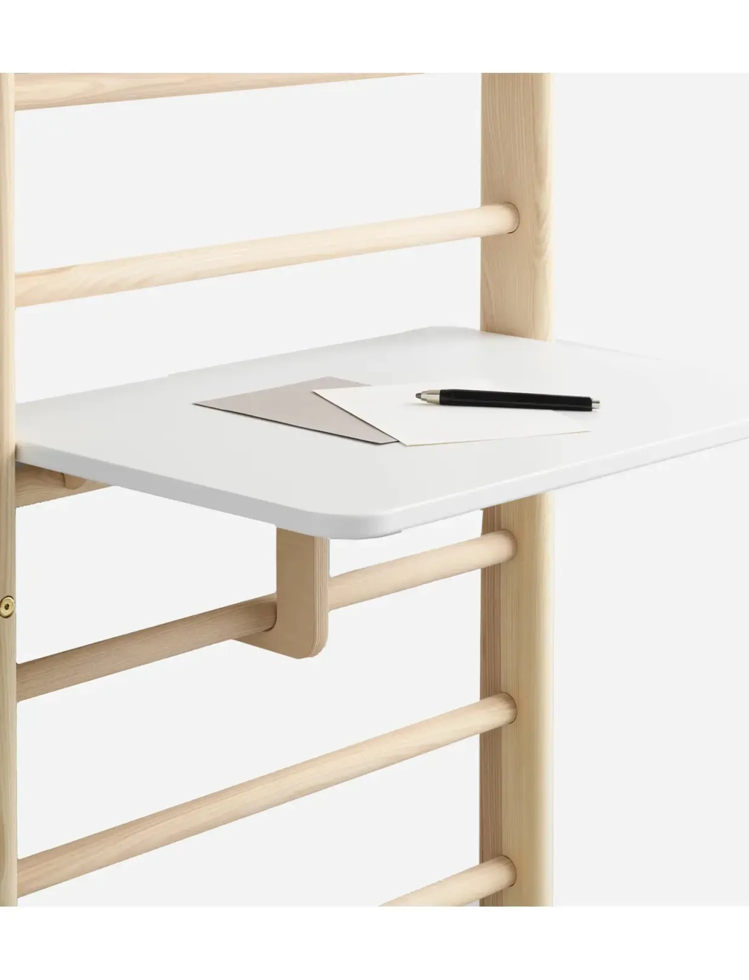 - Skrivebord til ribbevæg - Hvid^KAOS