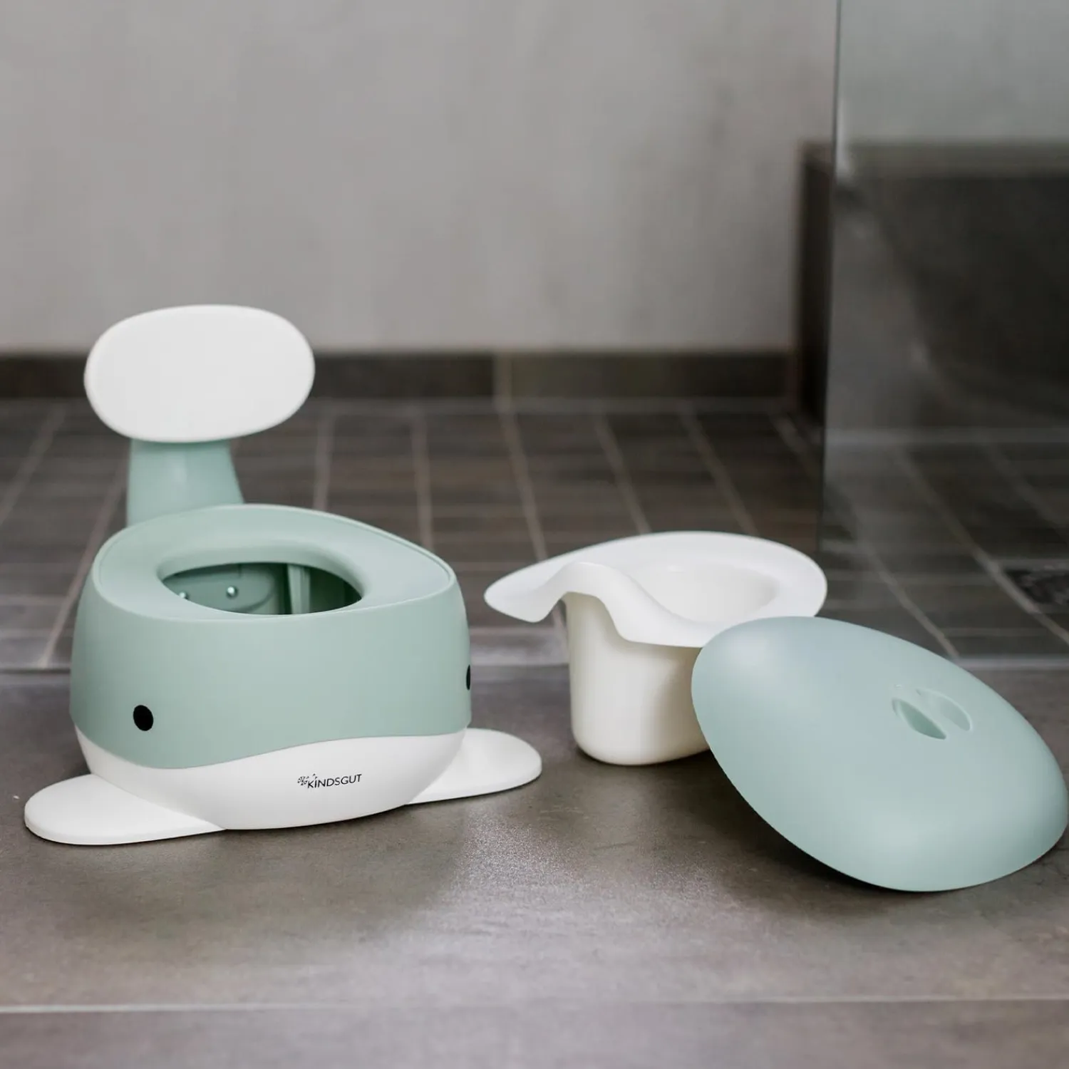 - Potty Training Toilet - Hval - Aquamarine*Kindsgut Best