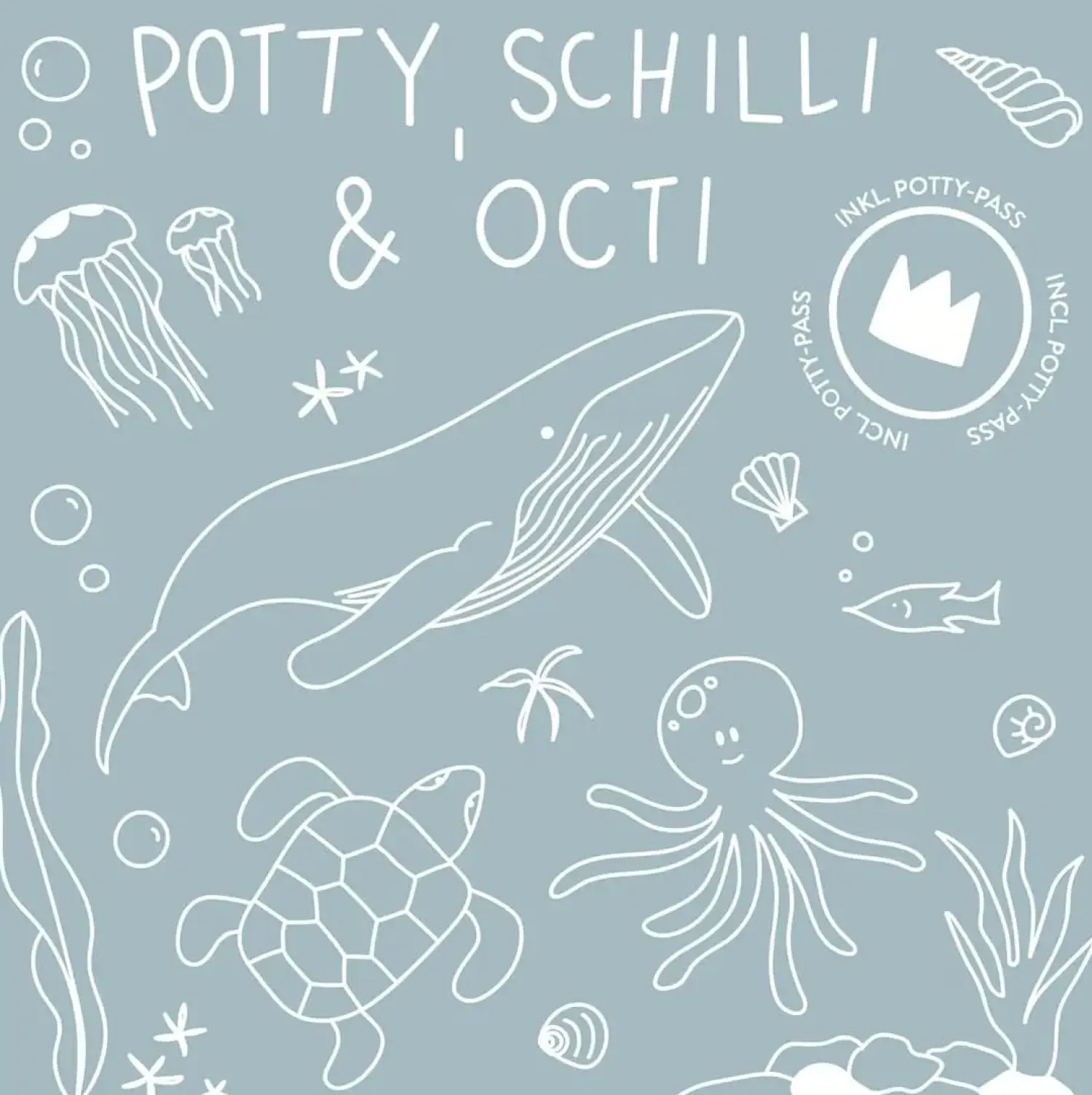 - Potty Training Toilet - Hval - Aquamarine*Kindsgut Best