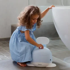 - Potty Training Toilet - Hval - Lys blå^Kindsgut Best