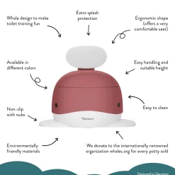 - Potty Training Toilet - Hval - Dusty Pink^Kindsgut Best