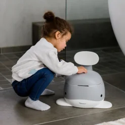 - Potty Training Toilet - Hval - Mørk grå*Kindsgut Hot