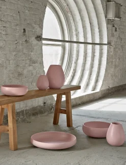 Knabstrup Kemarik - Earth vase H 24 cm dusty rose^Knabstrup Keramik Outlet