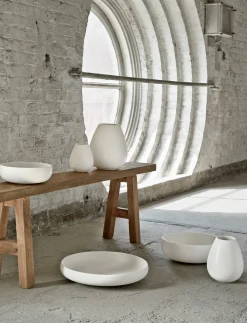 - Earth vase H 24 cm chalk^Knabstrup Keramik Hot