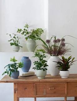 - urtepotteskjuler Ø 16 cm ripple lavender^Knabstrup Keramik Sale