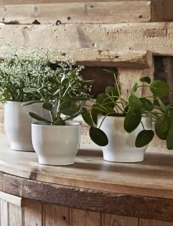 - urtepotteskjuler Ø 16.5 cm white^Knabstrup Keramik Hot