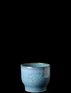 - urtepotteskjuler Ø 12,5 cm dusty blue^Knabstrup Keramik Hot