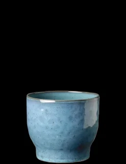 - urtepotteskjuler Ø 16.5 cm dusty blue*Knabstrup Keramik New