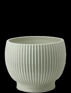 - urtepotteskjuler Ø 18 cm ripple mint*Knabstrup Keramik Online