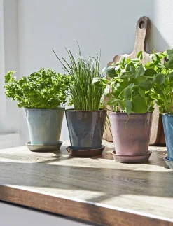 - urtepotteskjuler Ø 10.5 cm ocean green*Knabstrup Keramik Discount