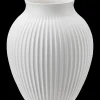 - vase H 27 cm ripple white^Knabstrup Keramik Discount