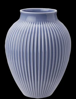 - vase H 27 cm ripple lavender^Knabstrup Keramik Clearance