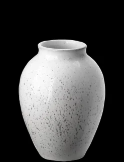 - vase H 12.5 cm white / grey*Knabstrup Keramik