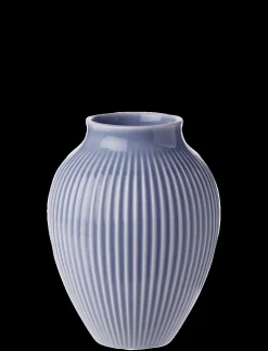 - vase H 12.5 cm ripple lavender^Knabstrup Keramik New