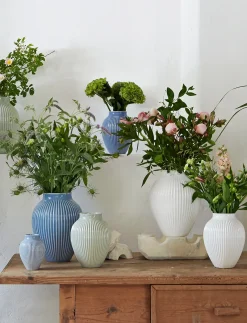 - vase H 20 cm ripple lavender^Knabstrup Keramik Outlet