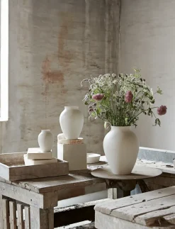 - vase H 27 cm white*Knabstrup Keramik