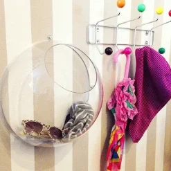 - Hanging display Orion - Large - transparent kugle - Sæt med 2 halvkugler^Koziol