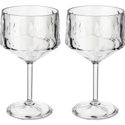 - Plastik Glas - Superglas Club No. 15 - Transparent - Sæt af 2 stk.^Koziol