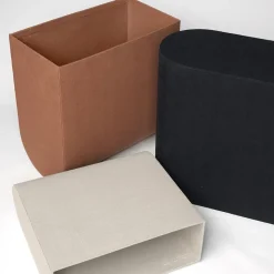 - Opbevaring - Medium Curved Box - Burnt Brown*Kristina Dam Online