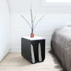 - Sidebord - Curved Side Table - Black*Kristina Dam Best