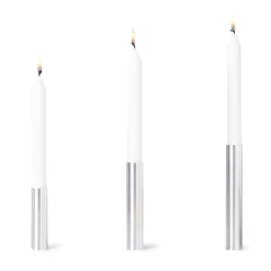 - Box 3 Slim Light lysetage Rustfrit stål - Højde 10 cm, 14 cm ,17 cm*Kunstindustrien Best
