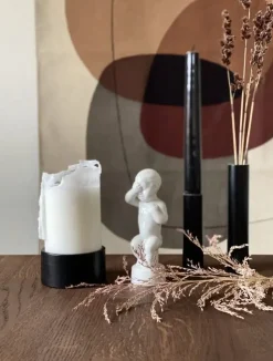 - Fat Light - Sort - Black - 4 x Ø8 cm^Kunstindustrien Sale