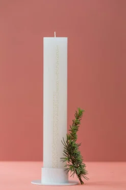 - Kalenderlys - Guld tal - 5 x 30 cm^Kunstindustrien Discount