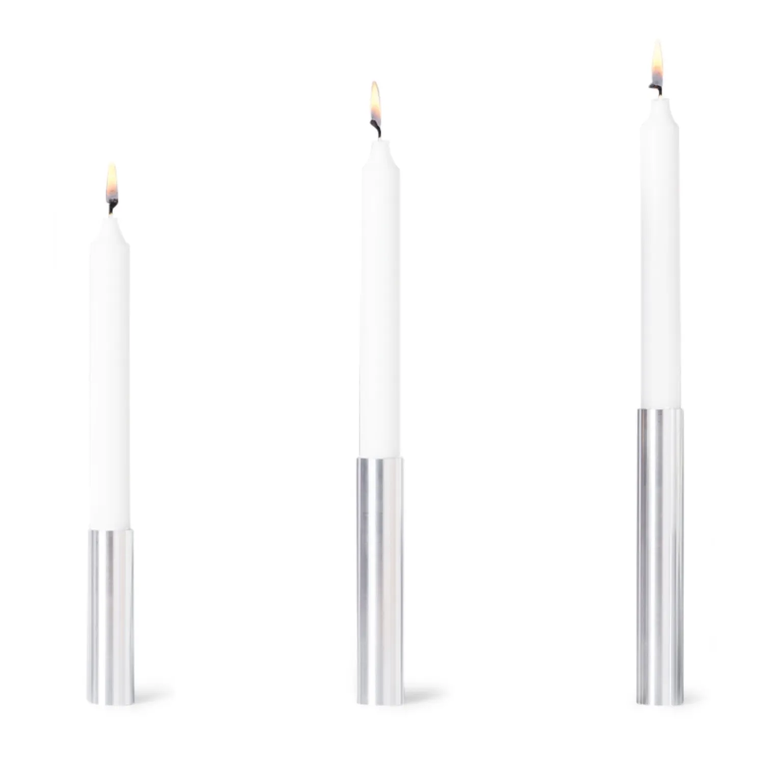 - Slim Light lysetage rustfri stål - Højde 10 cm^Kunstindustrien Online