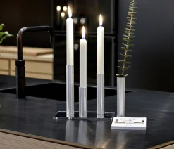 - Slim Light lysetage rustfri stål - Højde 10 cm^Kunstindustrien Online