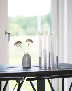 - Slim Light lysetage rustfri stål - Højde 10 cm^Kunstindustrien Online