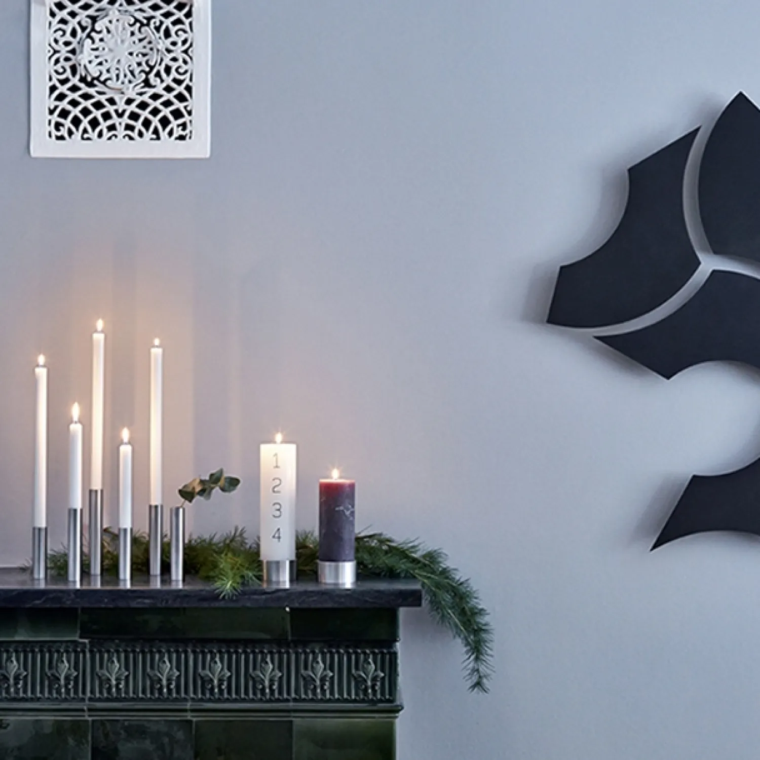 - Slim Light lysetage rustfri stål - Højde 14 cm*Kunstindustrien Clearance