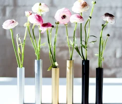 - Slim Vase - Sort - Højde 14 cm^Kunstindustrien Hot